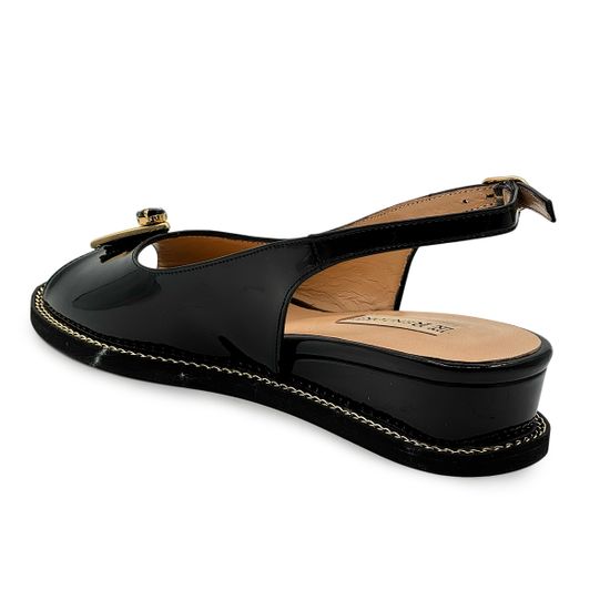 Босоножки ilasio Renzoni черные лакированная кожа - фото 3, H6590 IR NERO