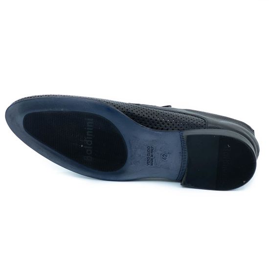 Туфли Baldinini черные кожаные со сквозной перфорацией - фото 4, 