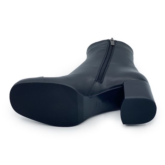 Ботильоны CVCOVER черные кожа/лак на байке - фото 4, 329419-1 COV