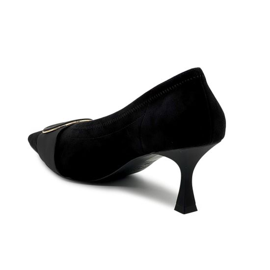 Туфли TUFFONI черные замшевые стрейч - фото 3, 1425012TVL TUF NERO