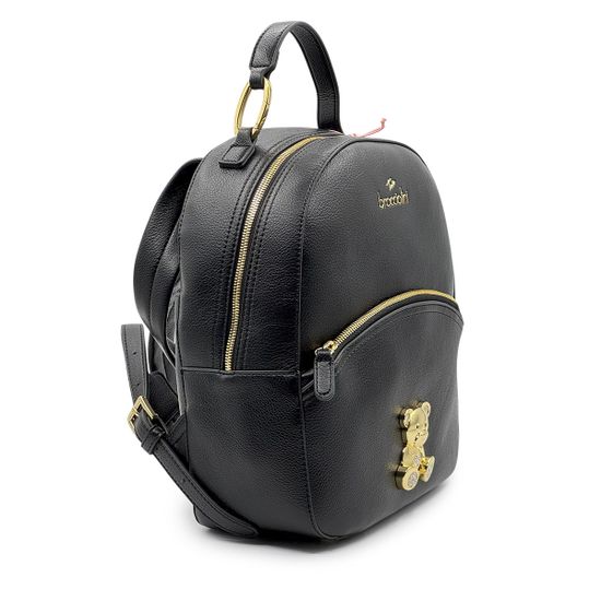 Рюкзак Braccialini черный кожаный - фото 2, B18524 BRA NERO