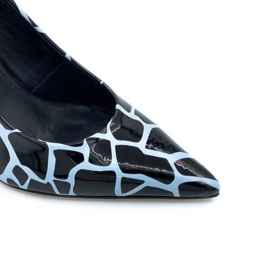 Туфли Tiffi черно-белые из ламинированной кожи - фото 6, J903/90 TI GIRAFFA NERO