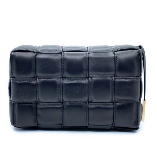 Сумка Di Gregorio черная кожаная плетеная - фото 1, 