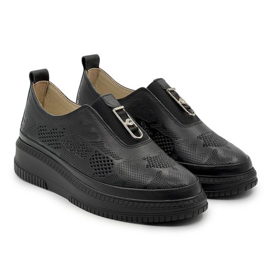 Кеды LAB MILANO черные кожаные - фото 8, G352634 LAB NERO