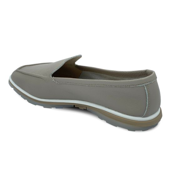 Мокасины CV COVER бежево-серые кожаные - фото 3, 938-88 COV