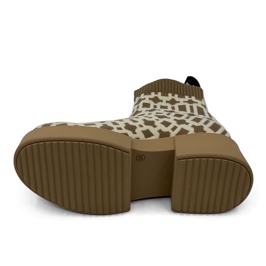 Ботинки Nila Nila бежевые текстиль демисезонные - фото 4, N3109 NIL TORTORA