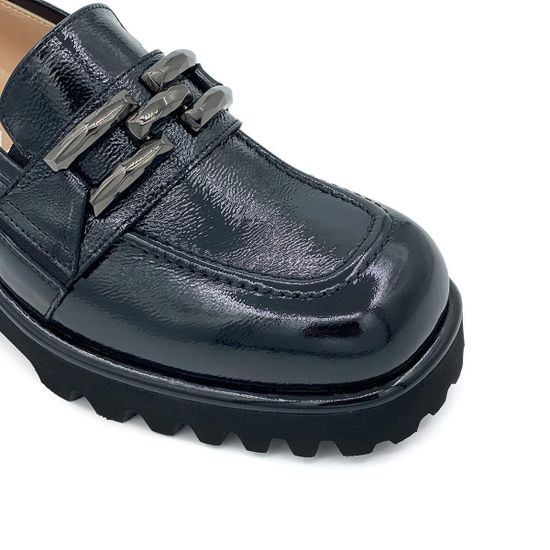 Лоферы Kelton черные из лакированной кожи - фото 6, AH1304 KEL