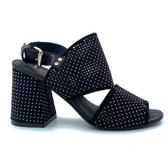 Босоножки Mimmu замшевые черные - фото 1, 