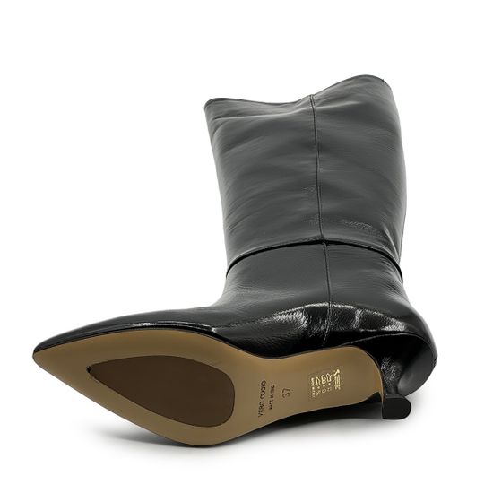 Сапоги Tiffi черные наплак демисезонные - фото 4, N829/50T TI