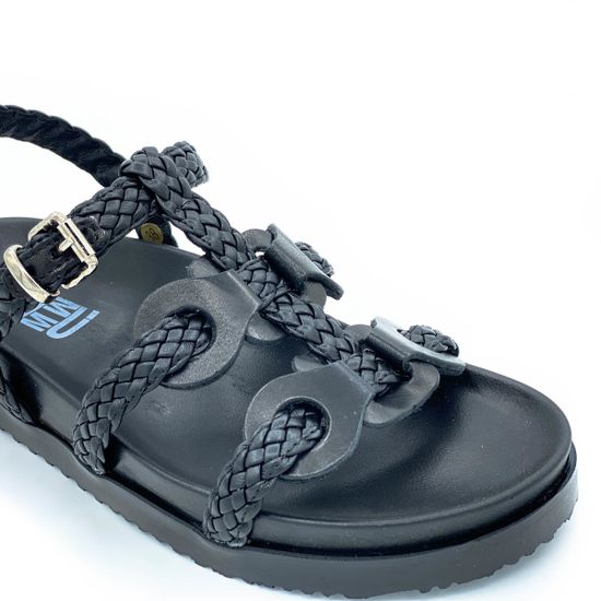 Сандалии Mimmu черные кожаные - фото 6, 