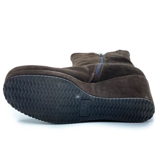 Ботинки Kelton коричневые замшевые МЕХ - фото 4, 