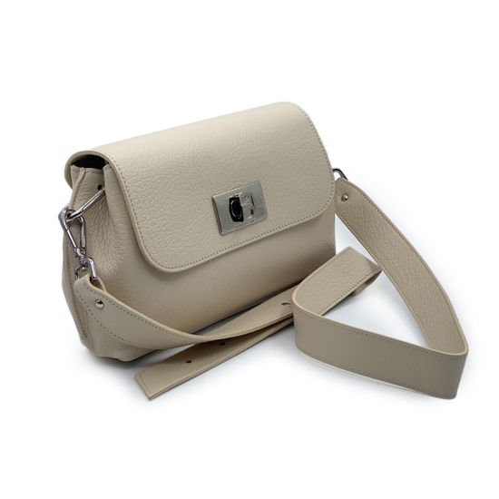 Сумка Di Gregorio бежевая кожаная - фото 2, 821 DG BEIGE