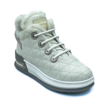 Кроссовки Marcelo Lopez белые кожаные МЕХ - фото 2, ER15921 ML BIANCO