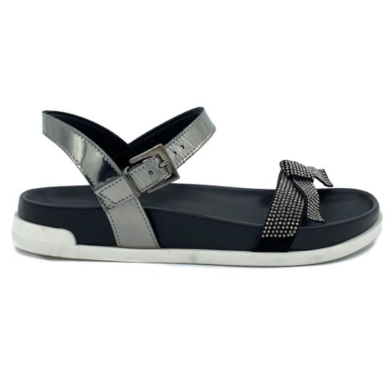 Босоножки Jeannot черно-серебряные - фото 1, 37061 JN