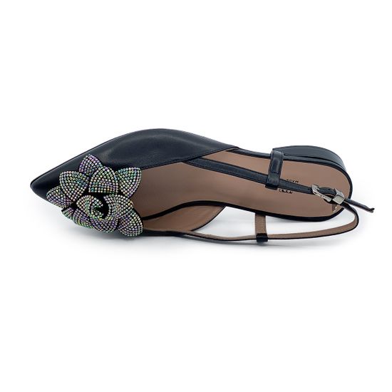 Туфли открытые Ilasio Renzoni черные кожаные - фото 5, 6808 IR NERO