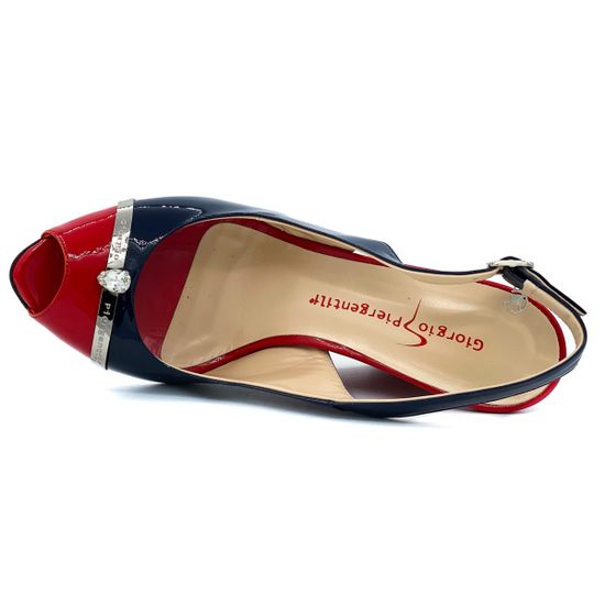 Босоножки Giorgio Piergentili сине-красные - фото 5, 