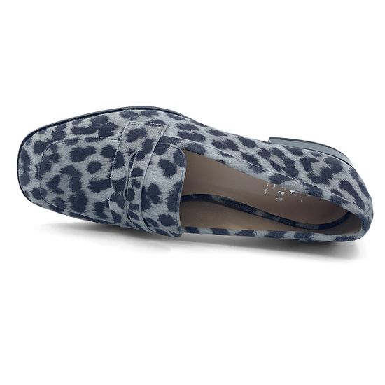 Лоферы CV COVER замшевые принт серый леопард - фото 5, 