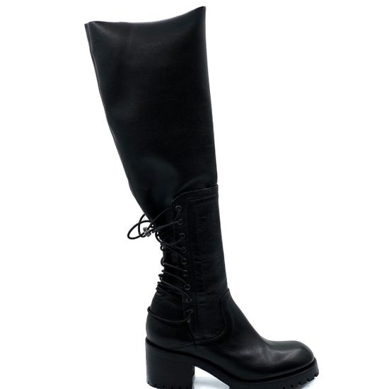 Сапоги Fru.it черные кожа демисезонные - фото 1, 