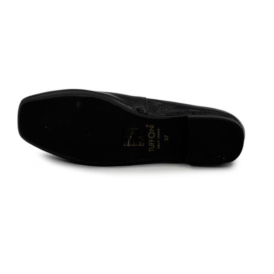 Балетки TUFFONI черные кожаные - фото 4, 2425018LL TUF NERO