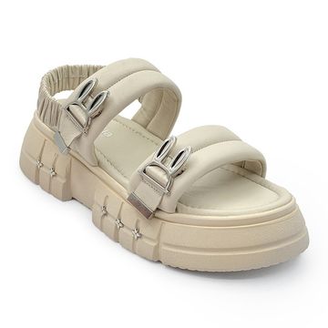 Сандалии NILA&amp;NILA кожаные бежевые - фото 2, NO1850 NIL BEIGE