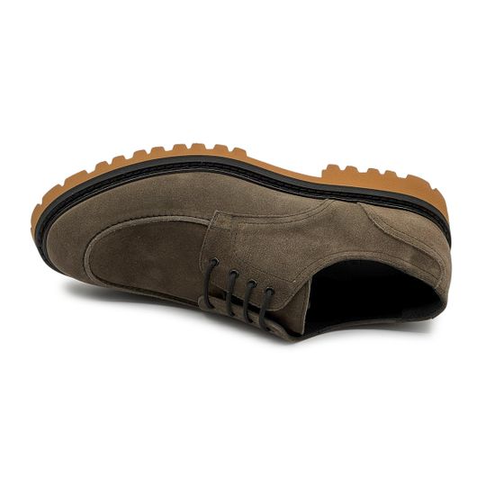 Полуботинки GIAMPIERONICOLA коричневые из нубука демисезонные - фото 5, 41156B GPN MORO