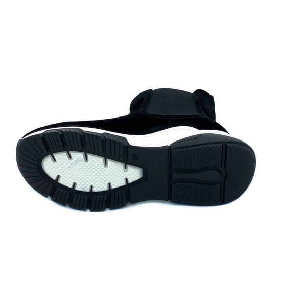 Ботинки Cover черные замшевые МЕХ - фото 4, 1537-2 COV