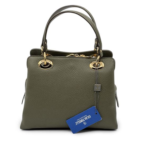 Сумка Gilda Tonelli зеленая кожаная - фото 3, 1902 TON VERDE