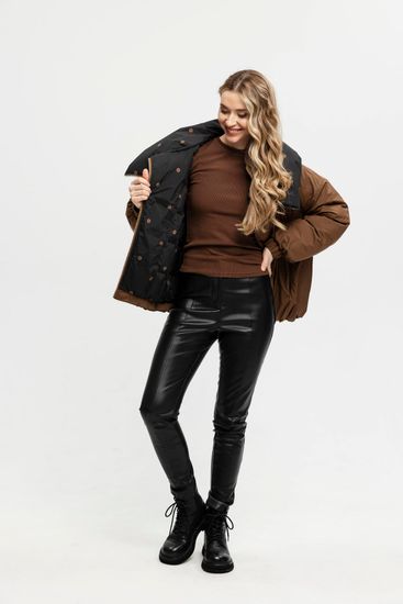 Пуховик Tuffoni коричнево-черный - фото 10, 