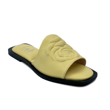 Мюли Lab Milano желтые кожаные - фото 2, 030223 LAB GIALLO