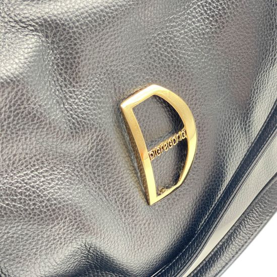 Сумка Di Gregorio черная кожаная - фото 4, 