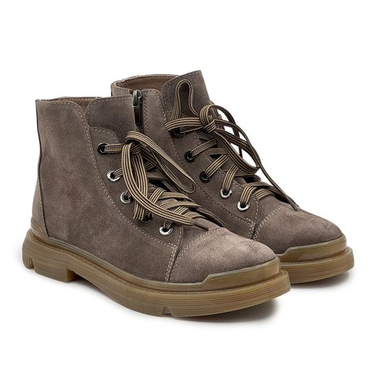 Ботинки CV COVER бежевые замшевые на байке - фото 8, 78228-1 COV