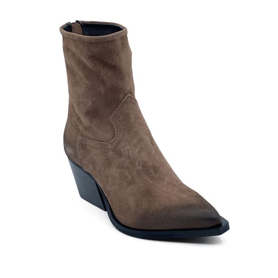 Ботинки Казаки MIMMU замшевые демисезонные бежевые - фото 2, 