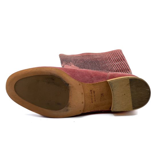 Сапоги Fru.it розовые замшевые летние - фото 6, 