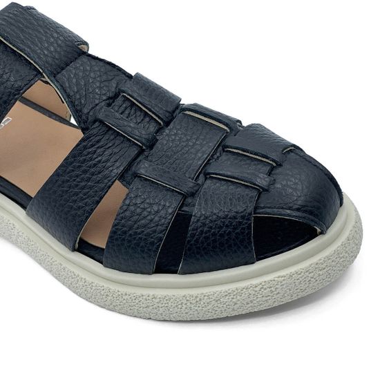 Сандалии MIMMU кожаные черные - фото 6, E303E15 MIM NERO