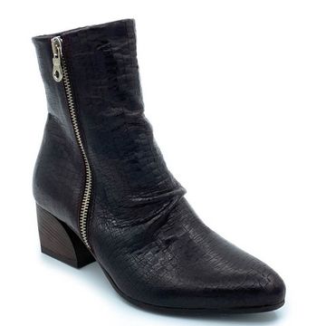 Ботильоны Mimmu темно-коричневые кожаные демисезонные - фото 2, FK2609 MIM