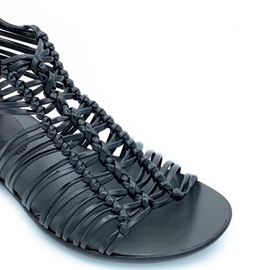 Босоножки Fru.it черные кожаные - фото 6, 