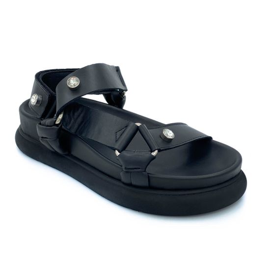 Босоножки Nila&amp;Nila черные кожаные - фото 2, ROE302 NIL