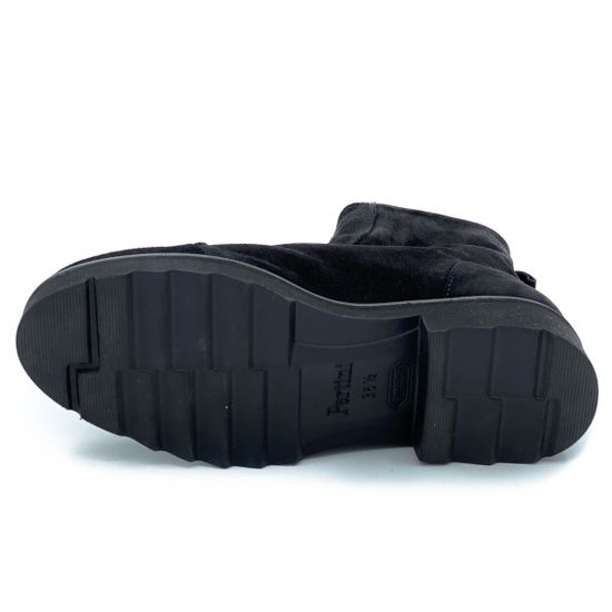 Ботинки Pertini черные замшевые МЕХ - фото 4, 