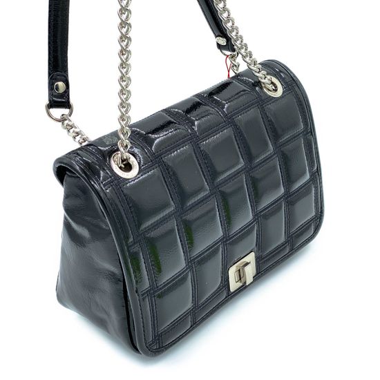 Клатч Marina Creazioni черный из лакированной кожи - фото 2, 