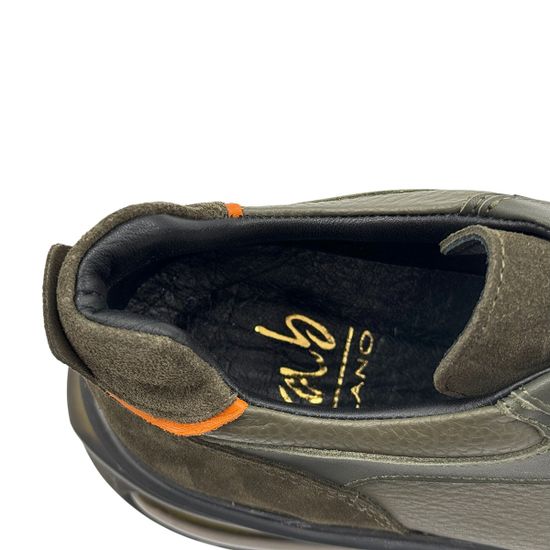 Кроссовки LAB MILANO зеленые замша/кожа демисезонные - фото 7, 316 LAB HAKI