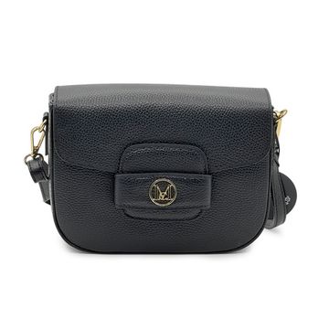 Сумка кросс-боди MOT-CLE кожаная черная - фото 1, VNT MOT NERO