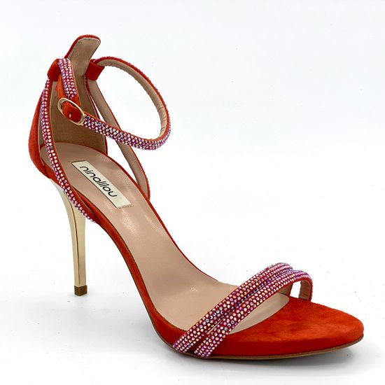 Босоножки Nina Lilou замшевые красные - фото 2, 