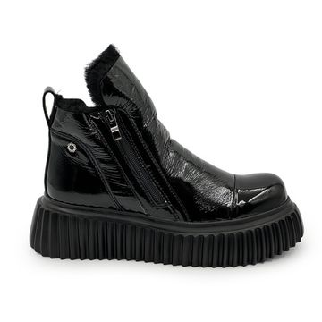 Ботинки TUFFONI черные лаковые на меху - фото 1, 1724083PF TUF