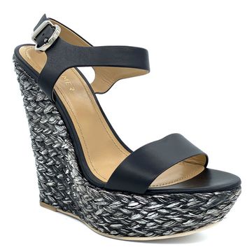 Босоножки Grey Mer черные кожаные - фото 2, 739100 GREY