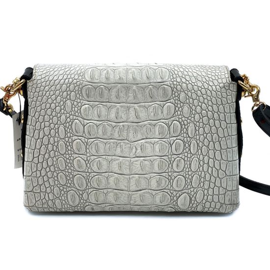 Сумка Marino Orlandi белая крокодил - фото 3, 