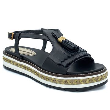 Босоножки Loretta Pettinari черные кожаные - фото 2, 5331 LP