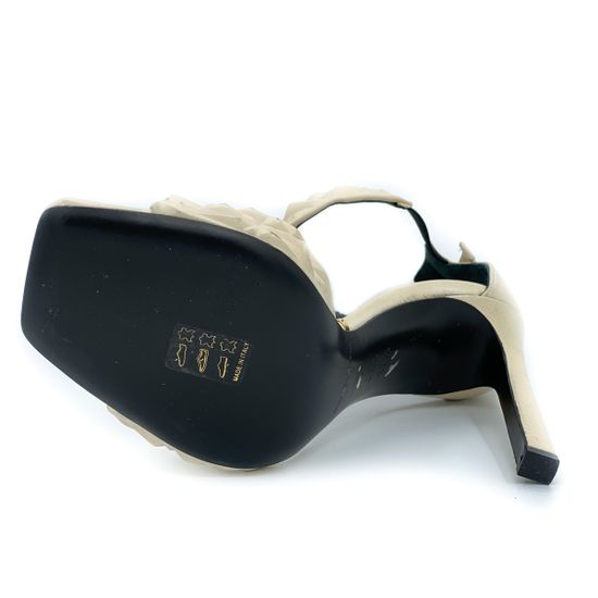 Босоножки Gianmarco Lorenzi бежевые кожаные - фото 4, P4D8U3235 GML