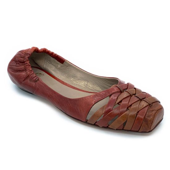 Балетки Fru.it коричневые кожаные - фото 2, 