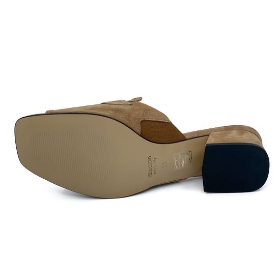 Шлепанцы Donna Soft коричневые замшевые - фото 4, DS1777 DS