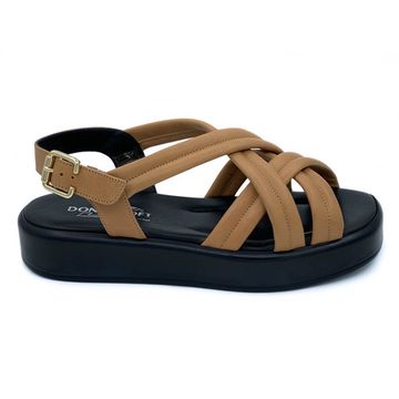 Босоножки Donna Soft коричневые кожаные - фото 1, MOT2031 DS